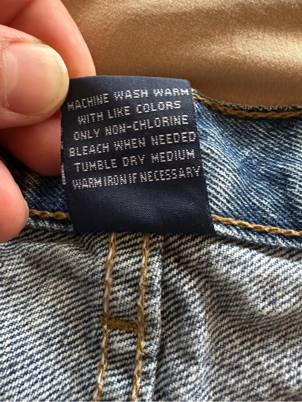 Full Blue Classic Denim Jeans - Medium Blue - Picture 10 of 10